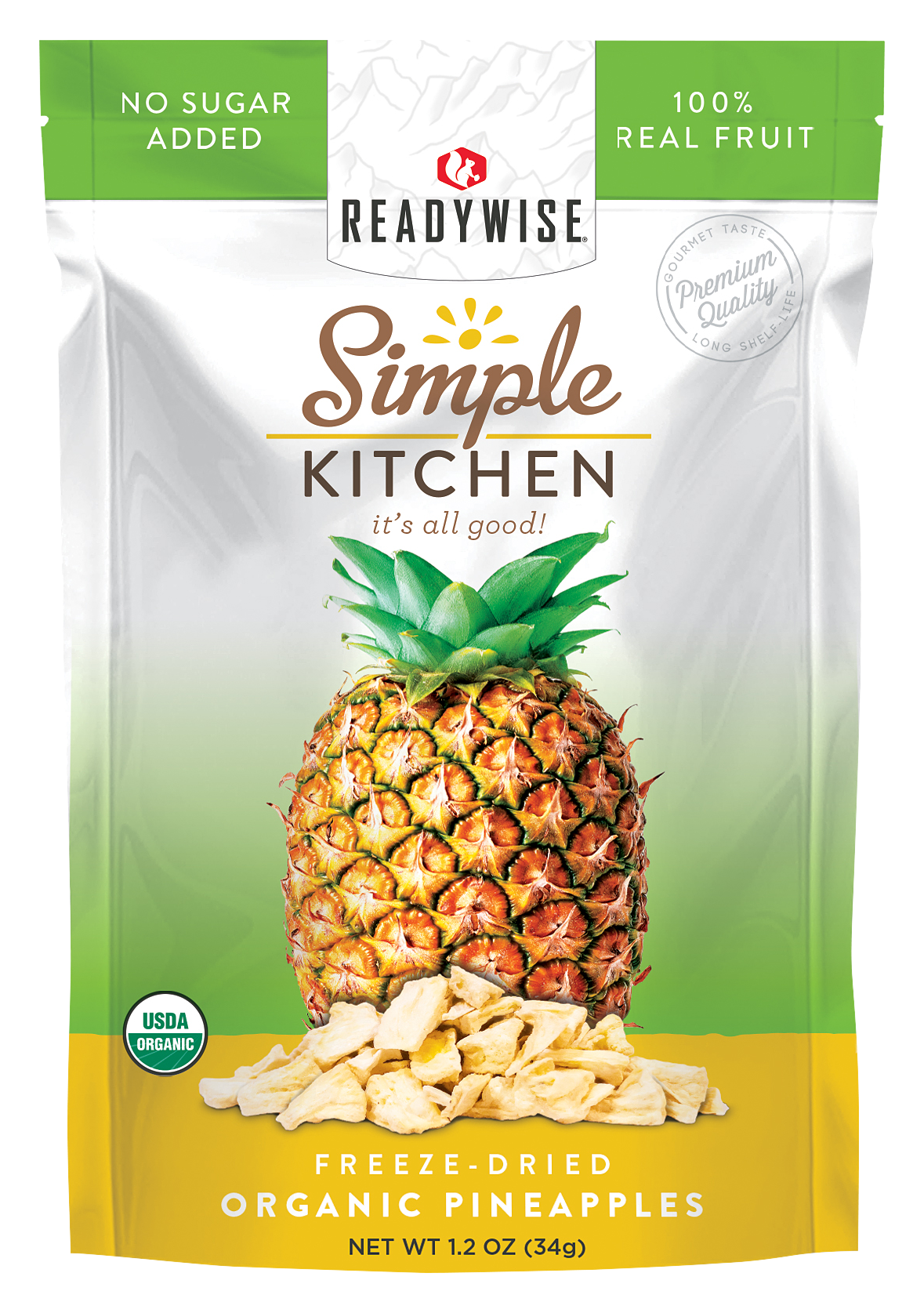 ReadyWise Simple Kitchen Organic FreezeDried Pineapples Cabela's